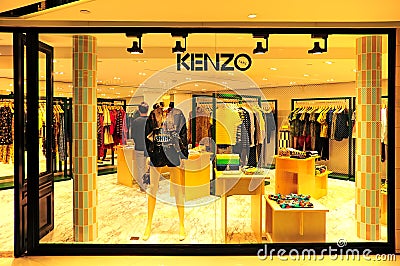 Kenzo apparel store hong kong Editorial Stock Photo